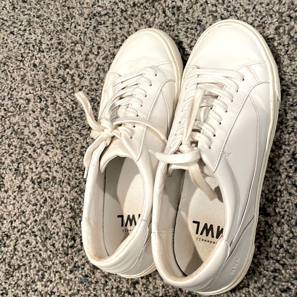 Womens size 9.5 Madewell white sneakers